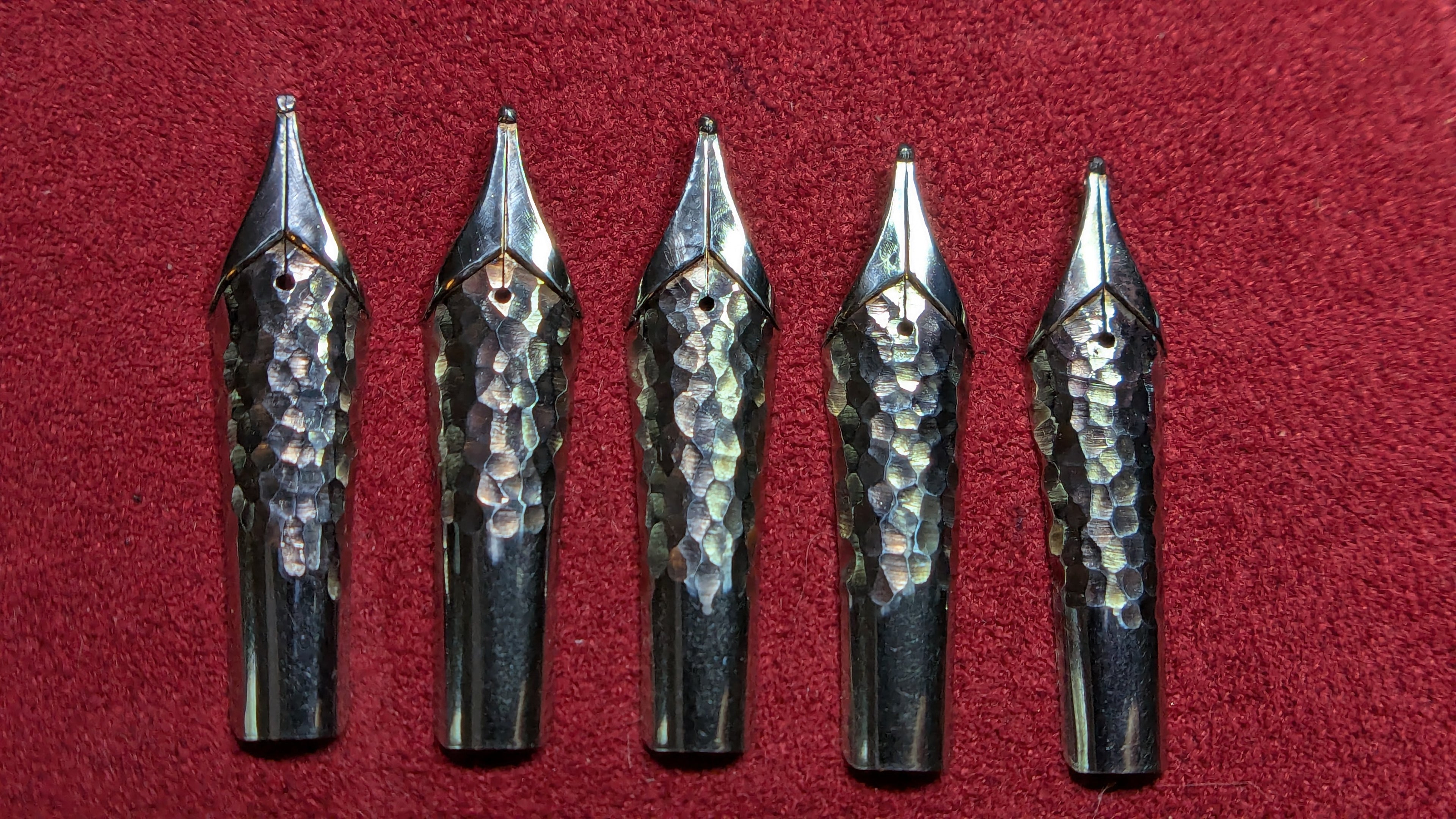 #6 Hammered Stacked Nib
