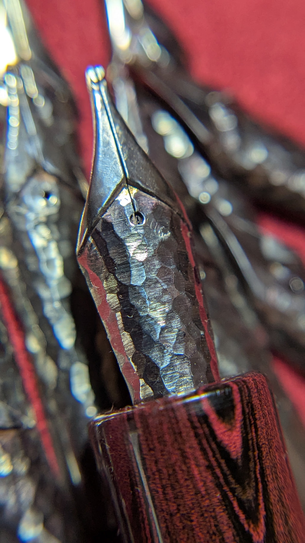 #6 Hammered Stacked Nib