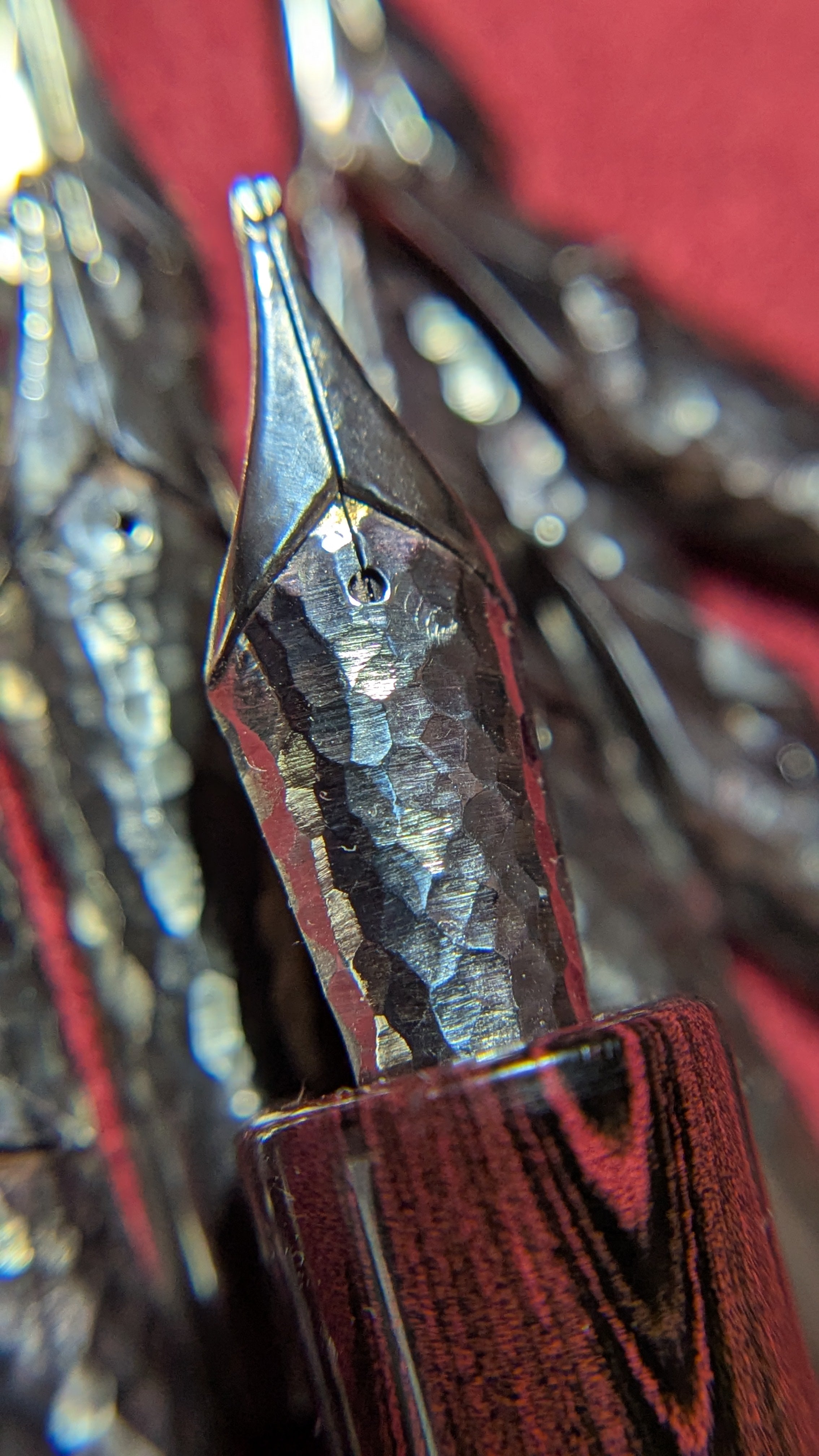 #6 Hammered Stacked Nib
