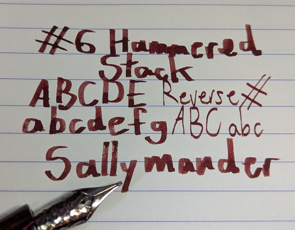 #6 Hammered Stacked Nib